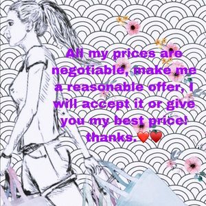 All reasonable offers accept ❤️♥️💙